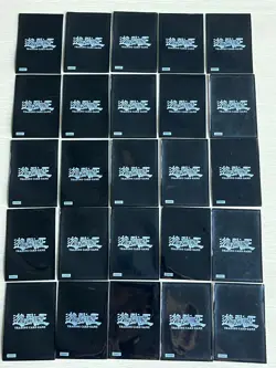 25 Yugioh Official Playing Card Game Sleeves RARE Konami 96KT Black Color USED - Image 1