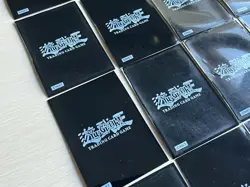 25 Yugioh Official Playing Card Game Sleeves RARE Konami 96KT Black Color USED - Image 5