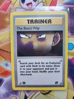 THE BOSS'S WAY - 73/82 - 1st Edition Team Rocket - Pokemon Card - NM - Image 1