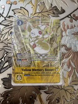 Digimon Card Game Yellow Memory Boost! Alternate Art P-037 SR Promo - Image 1