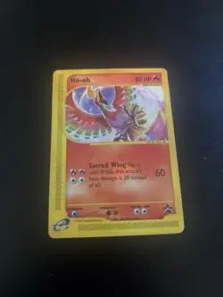 Pokemon Card Ho-oh Wizards of the Coast Series Black Star Promo #52 - Image 1