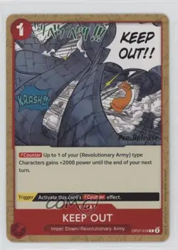 2024 One Piece Card Game: 500 Years in The Future OP07 Pre-Release KEEP OUT 1d2q - Image 1