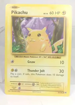 2016 Pikachu 35/108 Yellow Cheeks Non-Holo Pokemon Card - Image 1