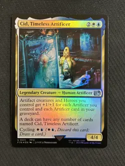 MTG - FIN - Cid, Timeless Artificer - Foil - U 0411 NM - Image 1