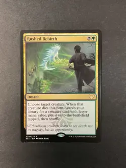Rushed Rebirth- Strixhaven - MTG - MAGIC THE GATHERING - Image 1