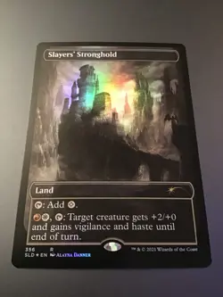 MTG Secret Lair #356 Slayers Stronghold Foil NM - Image 1