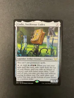 Codie, Vociferous Codex - Strixhaven - MTG - MAGIC THE GATHERING - Image 1