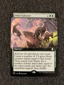Magic The Gathering MTG - Wild Endeavor (Extended Art) - AFC / AFR - Image 1