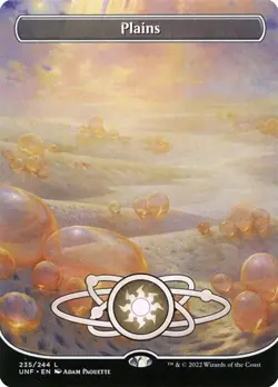 Plains (#235) - Foil Extended Art Unfinity NM MTG - Image 1