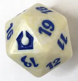 Magic the Gathering MTG d20 Spindown Dice Return to Ravnica White Speckled - Image 3