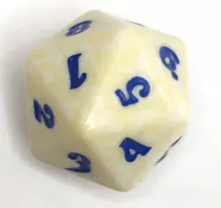 Magic the Gathering MTG d20 Spindown Dice Return to Ravnica White Speckled - Image 4