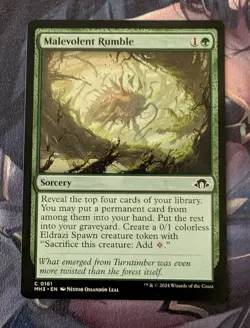 MTG Modern horizons 3 Common MALEVOLENT RUMBLE NM - Image 1