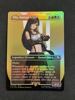 MTG - FIC - Tifa, Martial Artist - Showcase Borderless Foil - M 0206 NM - Image 1