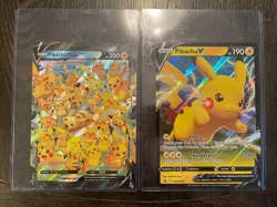 Pokemon Jumbo Pikachu V and V Union Lot Bundle - Image 1
