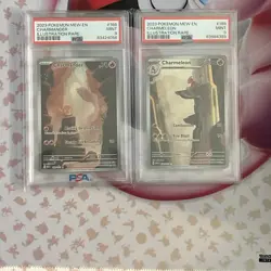PSA 9 Pokemon Charmander IR 168 /165 Charmeleon IR 169/165 S&V 151 TCG Graded - Image 1