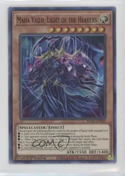 Maha Vailo Light of the Heavens 1st Ed. YuGiOh Blazing Vortex #BLVO-EN024 00jz - Image 1