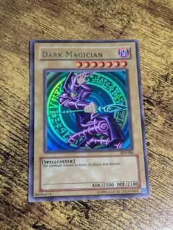 Yugioh Dark Magician SDY-006 Ultra Rare MP Creases - Image 1