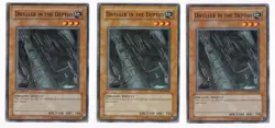 Yugioh- 3X Dweller in the Depths - Common - 1st Edition - FOTB-EN028 - Near Mint - Image 1