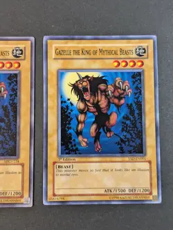 Yugioh TCG - 2x Gazelle King of Mythical Beasts - MRD-124 + YSD-EN001 - NM/LP - Image 4