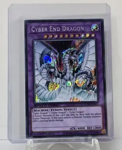 Cyber End Dragon SGX1-ENG21 Secret Rare 1st Edition Yugioh TCG NM/M - Image 1