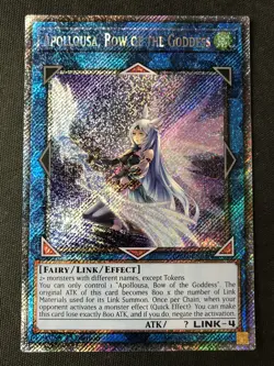 Yugioh RA02-EN040 Apollousa, Bow of the Goddess Quarter Century Secret 1st NM - Image 1