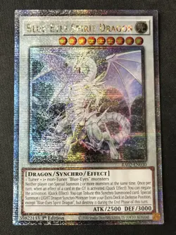 Yugioh #RA02-EN030 Blue-Eyes Spirit Dragon Quarter Century Secret Rare 1st Ed NM - Image 1