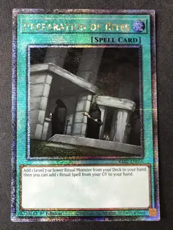 Yugioh #RA02-EN056 Preparation of Rites Quarter Century Secret Rare 1st Ed NM - Image 1