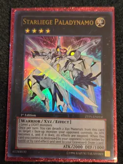 Yugioh - Starliege Paladynamo Ultra Rare 1st Edition ZTIN-EN014 LP - Image 1