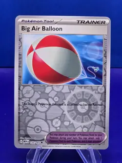 Pokemon Card 151 Reverse Holographic Big Air Ballon 155/165 Near Mint - Image 1