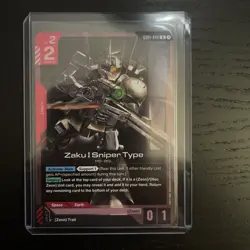 Zaku I Sniper Type (GD01-048) (FOIL)- Gundam Card Game - Newtype Rising (ENG) - Image 1