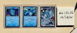 Pokemon TCG Kingdra EX 131/190 SVP Shrouded Fable Promo 3 Card Set - Image 1