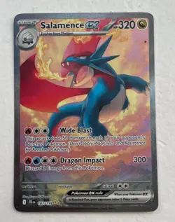 Pokemon TCG Salamence EX Journey Together Special Illustration Rare Card 187/159 - Image 2