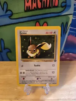 EEVEE Team Rocket Set 55/82 Common Pokemon Card Unlimited NM W Sleeve & T Loader - Image 1