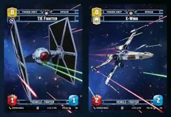 1x SWU Galactic Championship Dual Face TIE Fighter & X-Wing Promo Token (1 Card) - Image 4