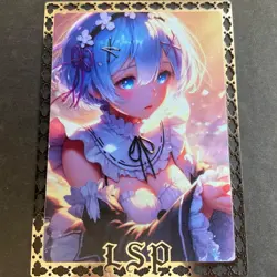 Goddess Story Gold METAL Card - Maiden Party - Serial Number #/200! Rem Anime - Image 1