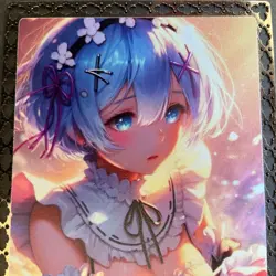 Goddess Story Gold METAL Card - Maiden Party - Serial Number #/200! Rem Anime - Image 2