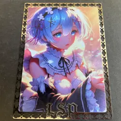 Goddess Story Gold METAL Card - Maiden Party - Serial Number #/200! Rem Anime - Image 4