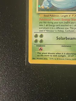 Pokemon TCG Venusaur Holo Rare Card 15/102 Base Set - Image 2