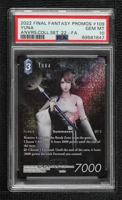 2016 Final Fantasy Trading Card Game: Assorted Promos Yuna PSA 10 GEM MT 0m4q - Image 1
