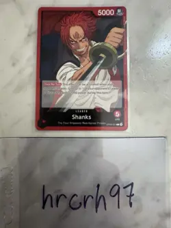 Shanks OP09-001 (Leader) Emperors in the New World ONE PIECE Card English NM - Image 1