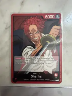 Shanks OP09-001 (Leader) Emperors in the New World ONE PIECE Card English NM - Image 2