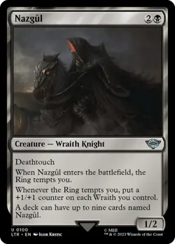 LTR NAZGUL (0100) 1x Rare Lord of the Rings MTG NM - Image 1