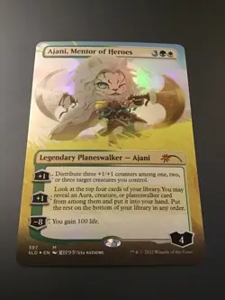 MTG Secret Lair #397 Ajani, Mentor of Heroes Borderless Foil NM - Image 1