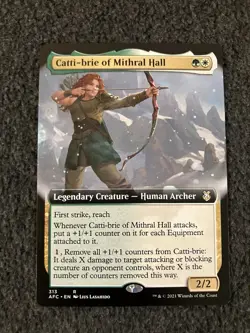Magic The Gathering MTG - Catti-brie of Mithral Hall (Extended Art) - AFC / AFR - Image 1