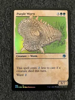 Magic The Gathering MTG - Purple Worm (Showcase) Foil - AFR - Image 1