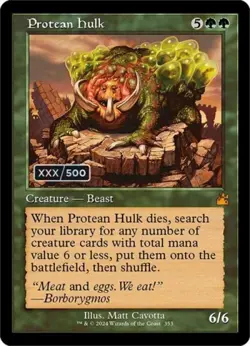 MTG English Protean Hulk (Retro Frame) (Serial Numbered) NM Foil - Image 1