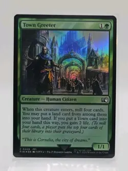 Town Greeter (FOIL) C #209 MTG Final Fantasy FIN EN NM Magic FF1 FFI - Image 1