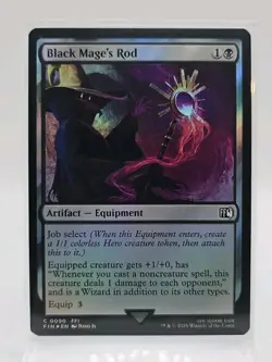 Black Mage's Rod (FOIL) C #90 MTG Final Fantasy FIN EN NM FF1 FFI - Image 1