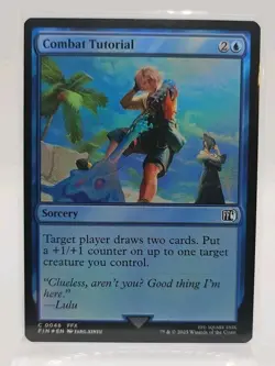 Combat Tutorial (FOIL) C #48 MTG Final Fantasy FIN EN NM Magic Tidus Lulu FF10 - Image 1