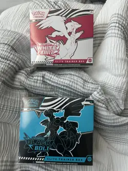 Pokemon TCG White Flair and Black Bolt ETB sealed & ready to ship !!!!! - Image 1